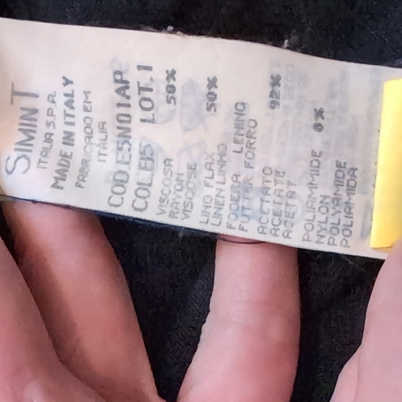 Vintage Armani jeans linen blend blazer jacket made in Italy size 6 - Picture 6 of 9